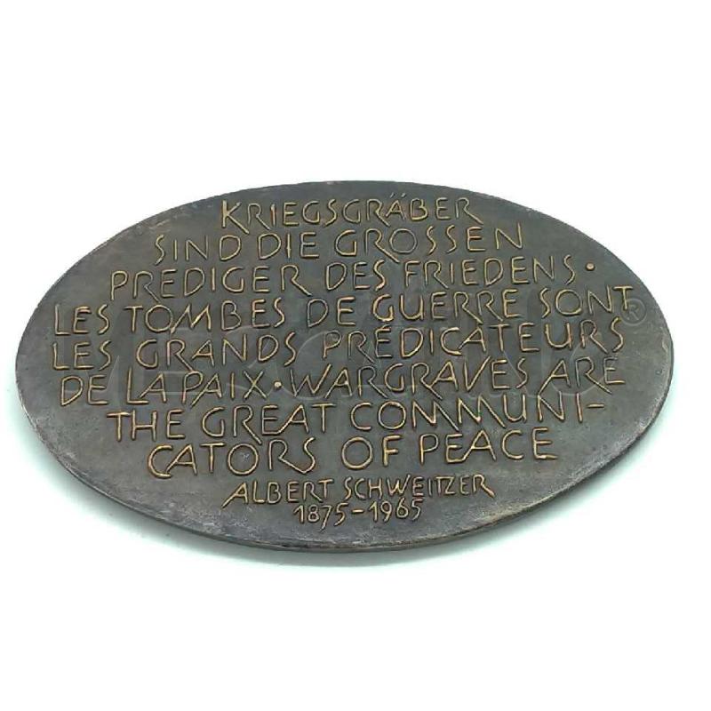 PLACCA GARDEN OF PEACE ALBERT SCHWEIITZER 1875/1965 | Mercatino dell'Usato Moncalieri bengasi 4