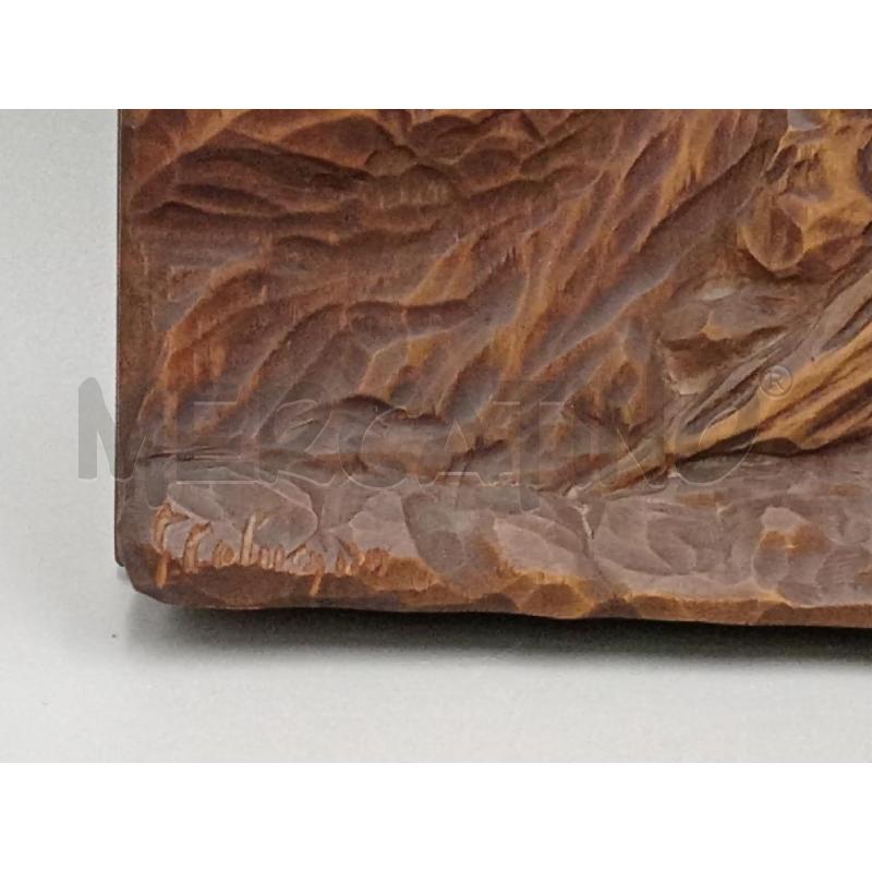 PLACCA LEGNO SOLITUDINE FIRMATA | Mercatino dell'Usato Moncalieri bengasi 2