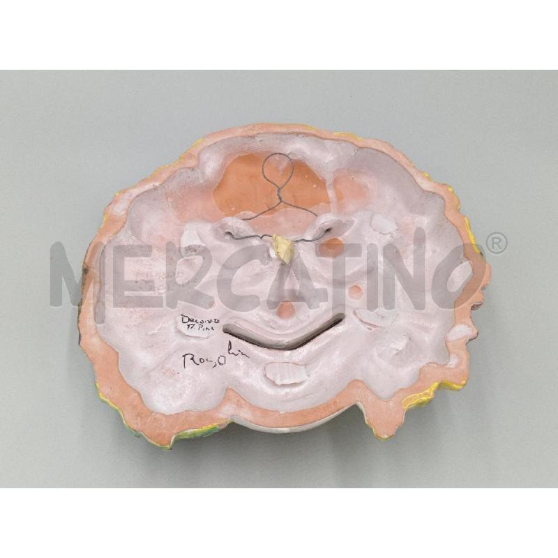 PLACCA MASCHERA TERACOTTA  | Mercatino dell'Usato Moncalieri bengasi 3
