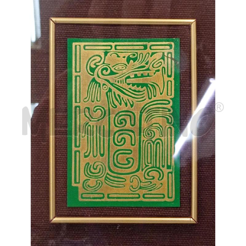 PLACCA METALLO ARTISTA BERZOLARI VITTORIO RAFFIGURANTE DRAGO SMALTO ROSSO A | Mercatino dell'Usato Moncalieri bengasi 2