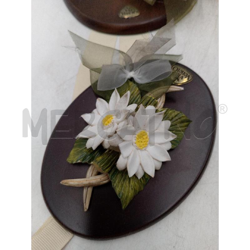PLACCE 4 PZ FIORI CERAMICA E LEGNO | Mercatino dell'Usato Moncalieri bengasi 4