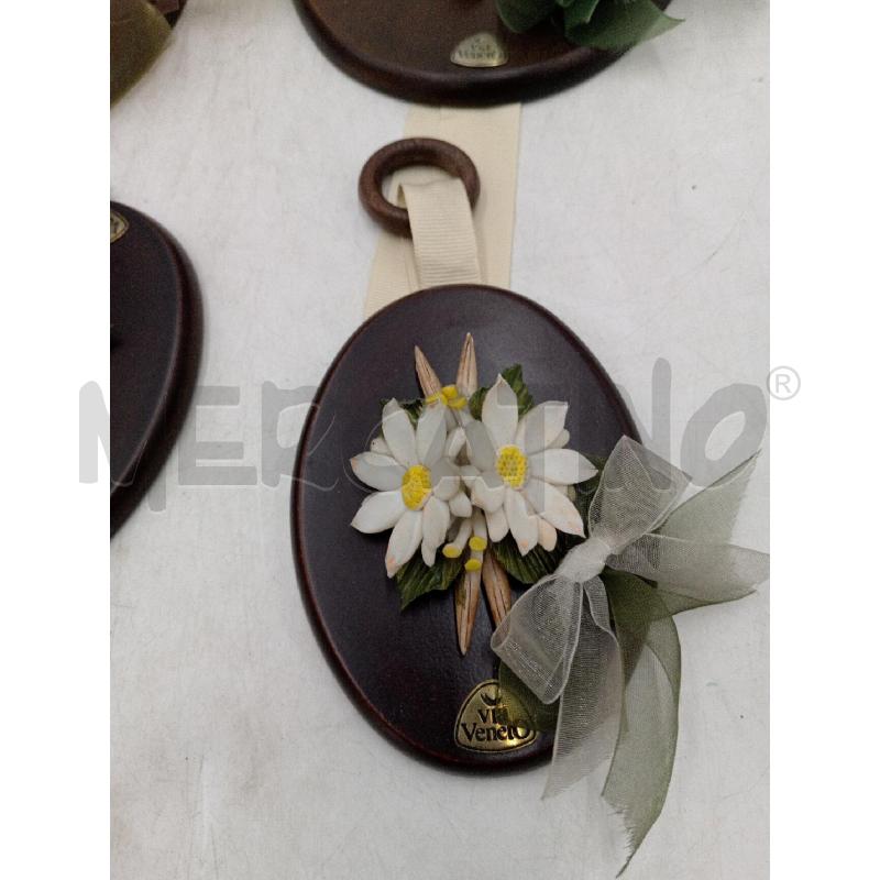 PLACCE 4 PZ FIORI CERAMICA E LEGNO | Mercatino dell'Usato Moncalieri bengasi 5