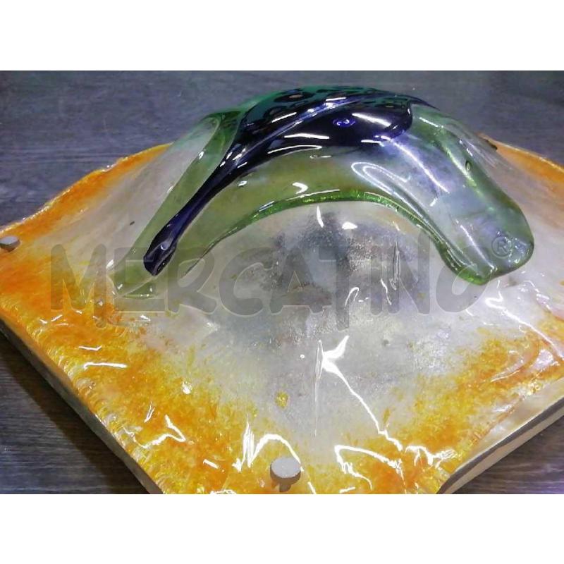 PLAFONIERA MURANO ATTR TONY ZUCCHERI 45 X 45 VETRO SOFFIATO A | Mercatino dell'Usato Moncalieri bengasi 5