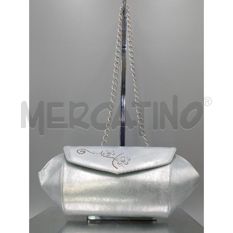 POCHETTE ARGENTATA MELLUSO | Mercatino dell'Usato Moncalieri bengasi 2