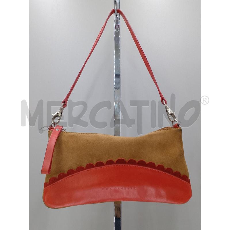 POCHETTE COCCINELLE PELLE ROSSO MARRONE | Mercatino dell'Usato Moncalieri bengasi 1