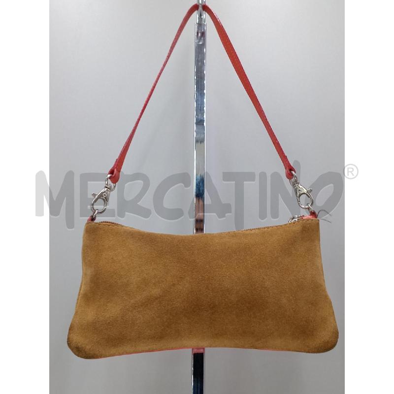 POCHETTE COCCINELLE PELLE ROSSO MARRONE | Mercatino dell'Usato Moncalieri bengasi 2