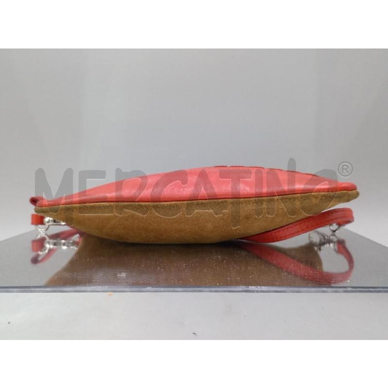 POCHETTE COCCINELLE PELLE ROSSO MARRONE | Mercatino dell'Usato Moncalieri bengasi 3