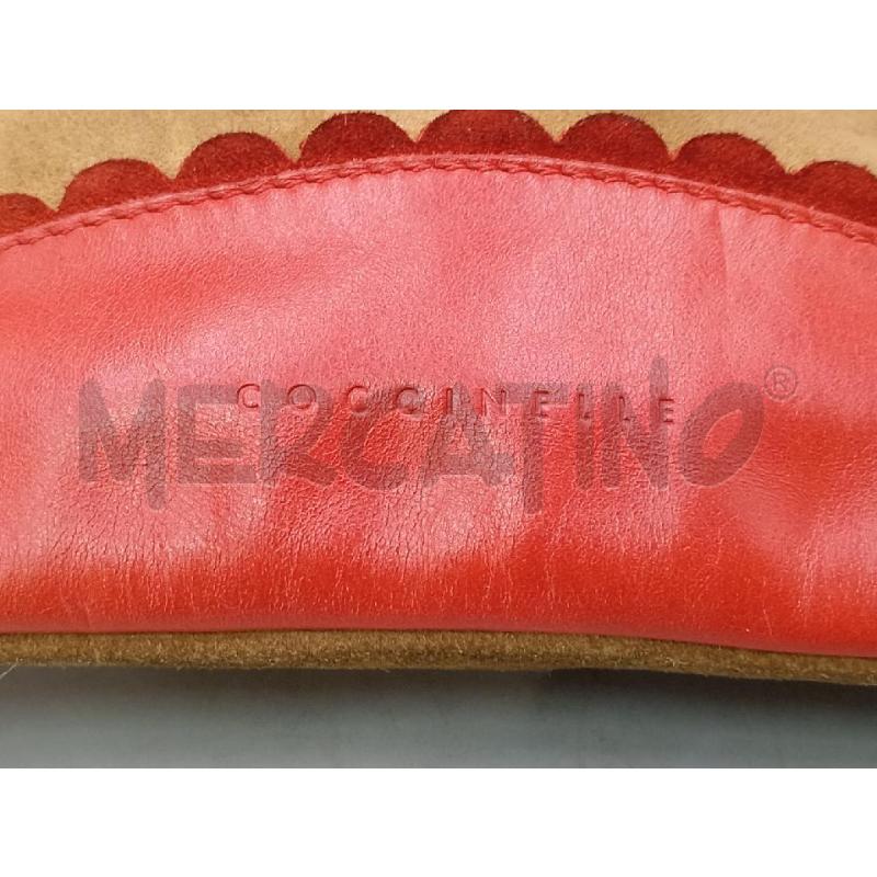 POCHETTE COCCINELLE PELLE ROSSO MARRONE | Mercatino dell'Usato Moncalieri bengasi 4