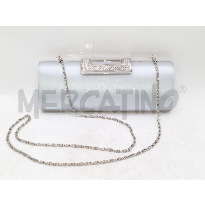 POCHETTE DE WAN GRIGIA CHIUSURA BRILLANTINI | Mercatino dell'Usato Moncalieri bengasi 2
