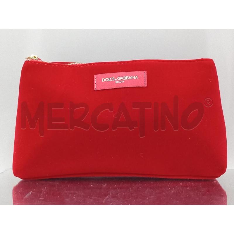 POCHETTE DOLCE & GABBANA ROSSA VELLUTO | Mercatino dell'Usato Moncalieri bengasi 1