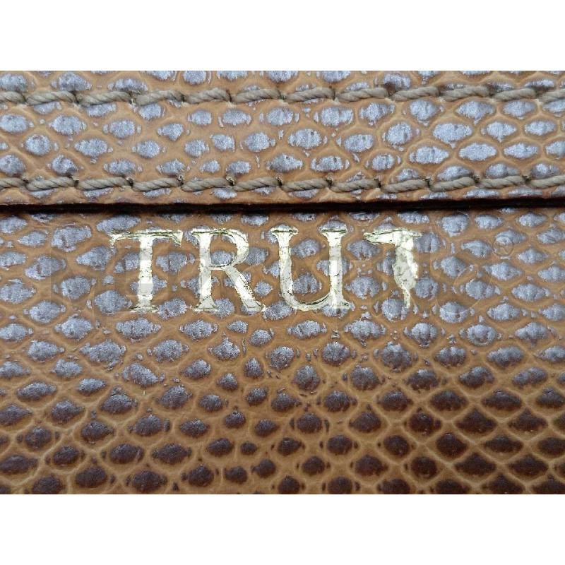 POCHETTE DONNA TRUSSARDI PELLE MARRONE | Mercatino dell'Usato Moncalieri bengasi 3