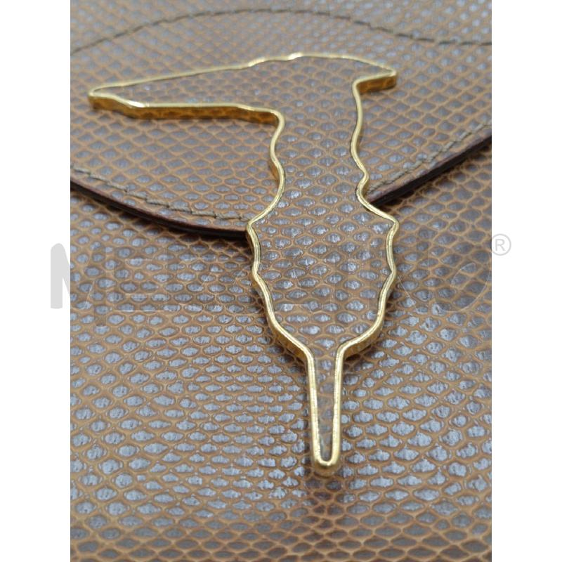 POCHETTE DONNA TRUSSARDI PELLE MARRONE | Mercatino dell'Usato Moncalieri bengasi 4