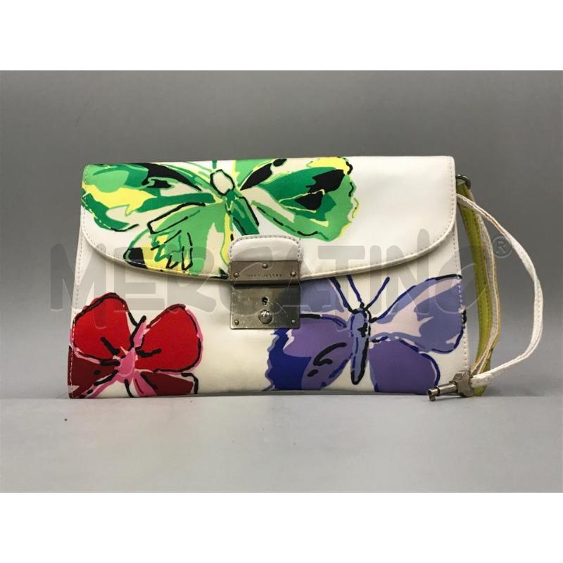POCHETTE MARC JACOB BIANCA STAMPA FARFALLE | Mercatino dell'Usato Moncalieri bengasi 1