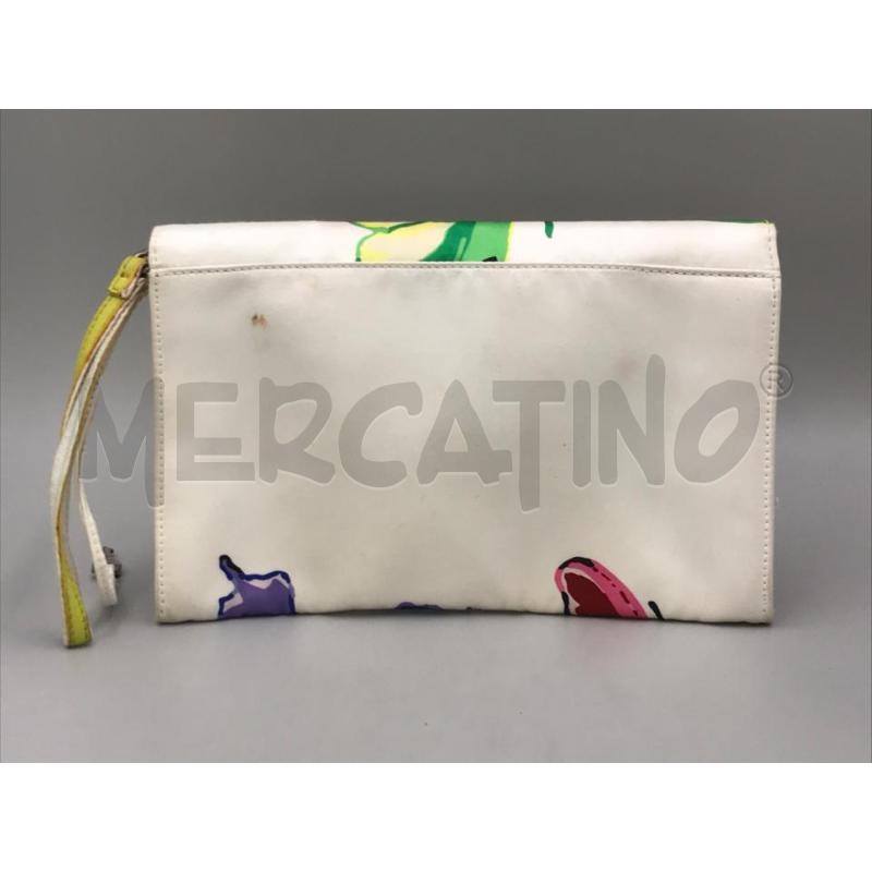 POCHETTE MARC JACOB BIANCA STAMPA FARFALLE | Mercatino dell'Usato Moncalieri bengasi 2