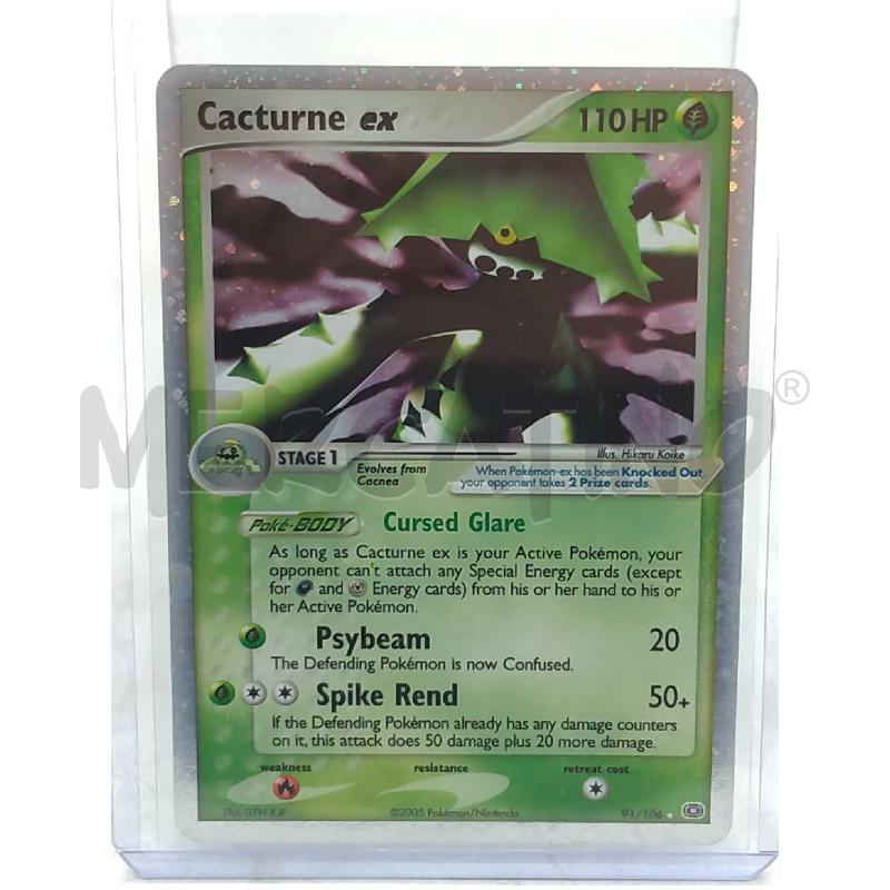 POKEMON CACTURNE EX 91/106 ENG HOLO | Mercatino dell'Usato Moncalieri bengasi 1