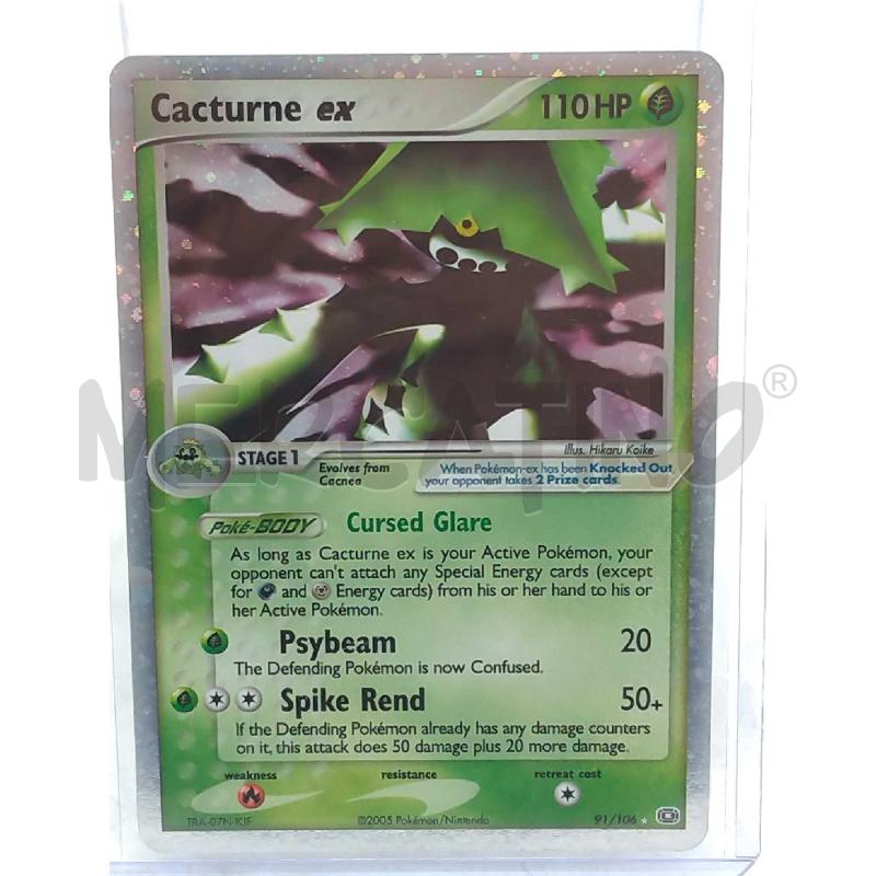 POKEMON CACTURNE EX 91/106 ENG HOLO | Mercatino dell'Usato Moncalieri bengasi 2