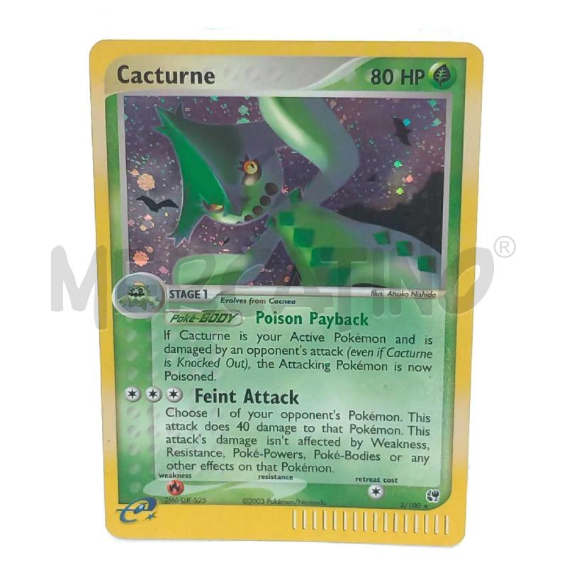 POKEMON CACTURNE HOLO 2/100 | Mercatino dell'Usato Moncalieri bengasi 1
