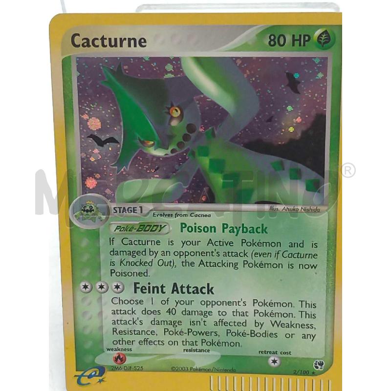 POKEMON CACTURNE HOLO 2/100 | Mercatino dell'Usato Moncalieri bengasi 2