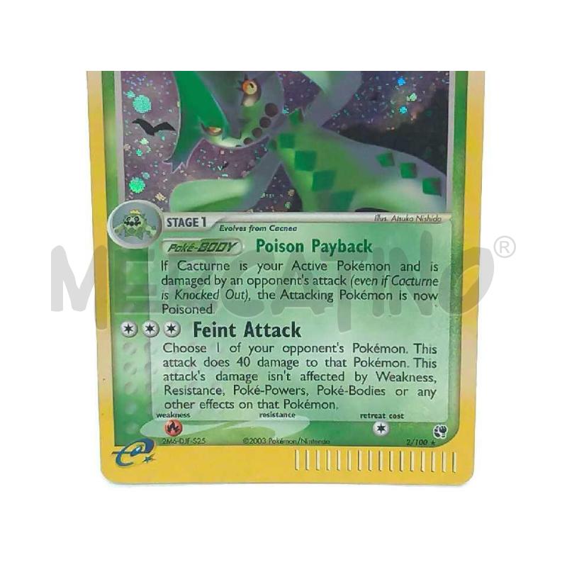 POKEMON CACTURNE HOLO 2/100 | Mercatino dell'Usato Moncalieri bengasi 4