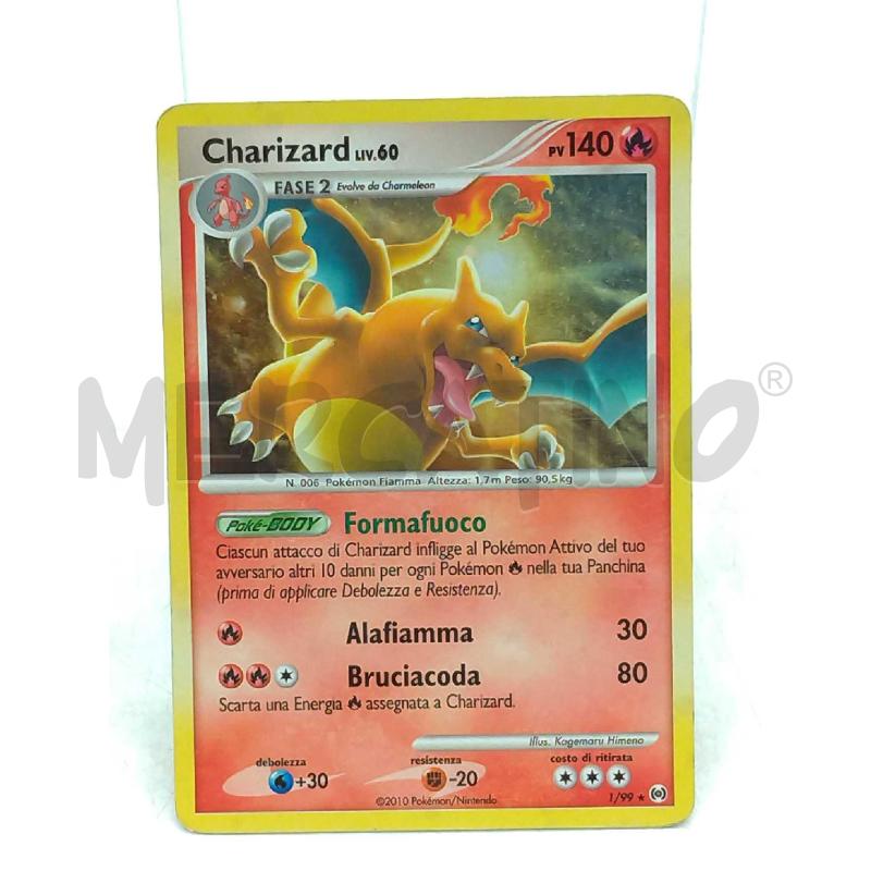 POKEMON CHARIZARD LIV 60 HOLO 1/99 ITA | Mercatino dell'Usato Moncalieri bengasi 1