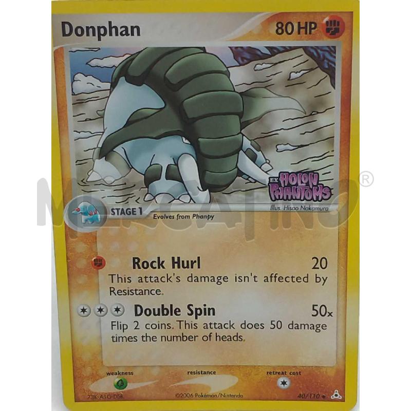 POKEMON DONPHAN HOLO EX HOLON PHANTOMS 40/110 | Mercatino dell'Usato Moncalieri bengasi 2