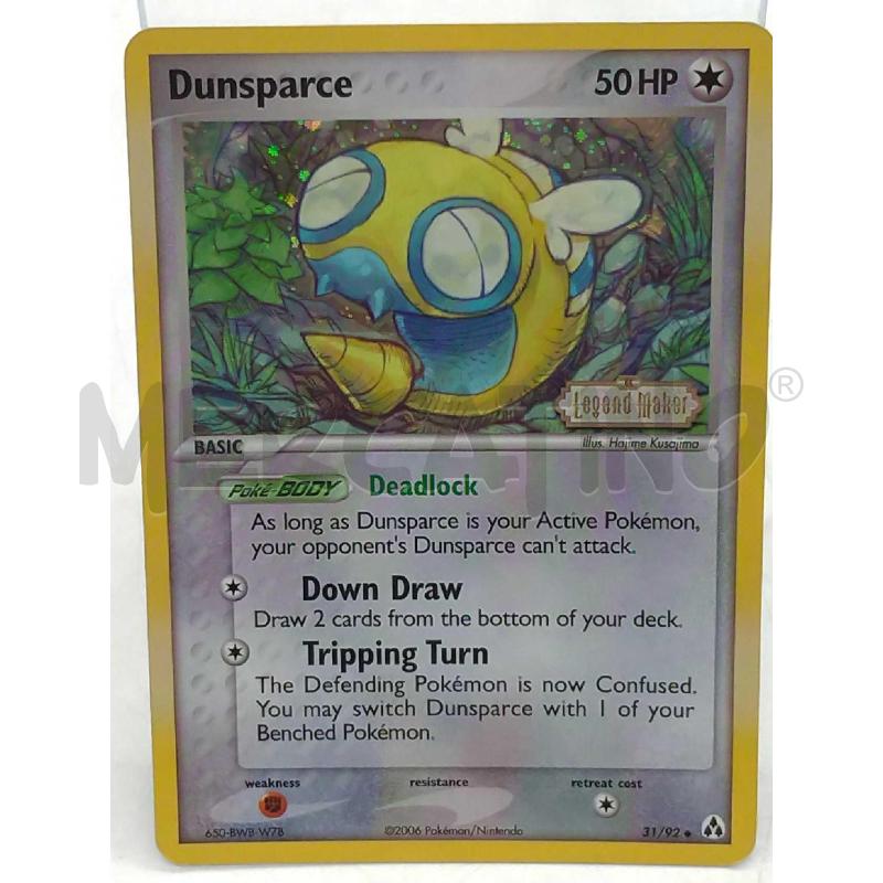 POKEMON DUNSPARCE HOLO EX LEGEND MAKER 31/92 | Mercatino dell'Usato Moncalieri bengasi 2