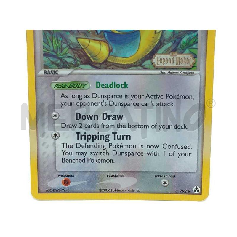 POKEMON DUNSPARCE HOLO EX LEGEND MAKER 31/92 | Mercatino dell'Usato Moncalieri bengasi 4