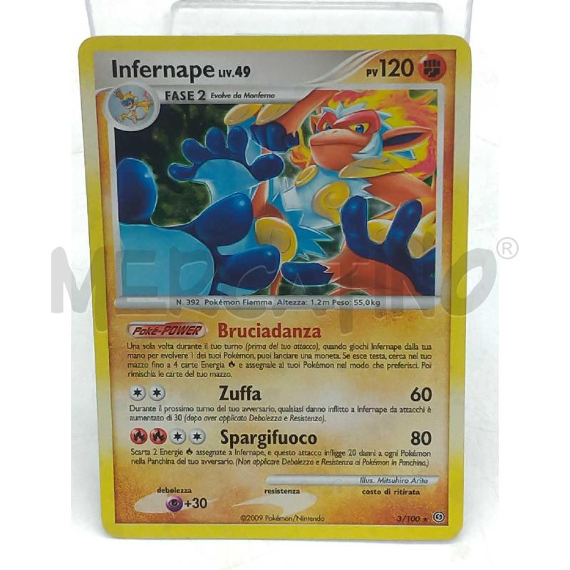 POKEMON INFERNAPE LIV49 HOLO 3/100 | Mercatino dell'Usato Moncalieri bengasi 1