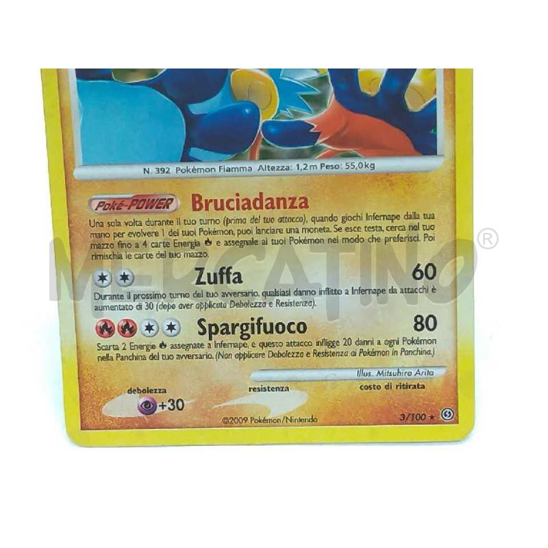 POKEMON INFERNAPE LIV49 HOLO 3/100 | Mercatino dell'Usato Moncalieri bengasi 4