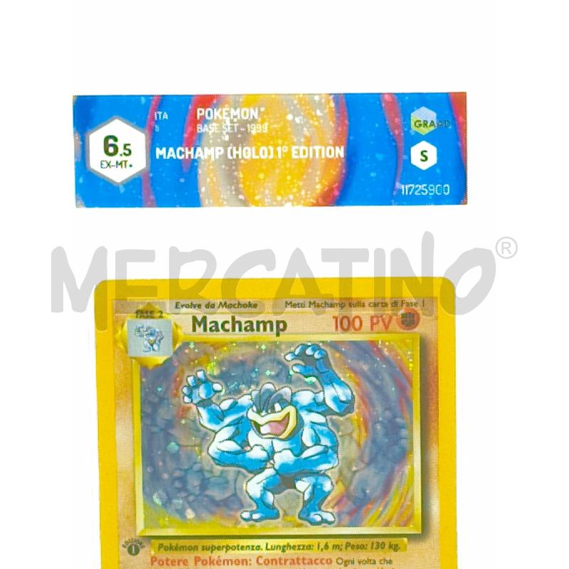 POKEMON MACHAMP HOLO 1 EDIZIONE ITA GRAAD 6.5 | Mercatino dell'Usato Moncalieri bengasi 3