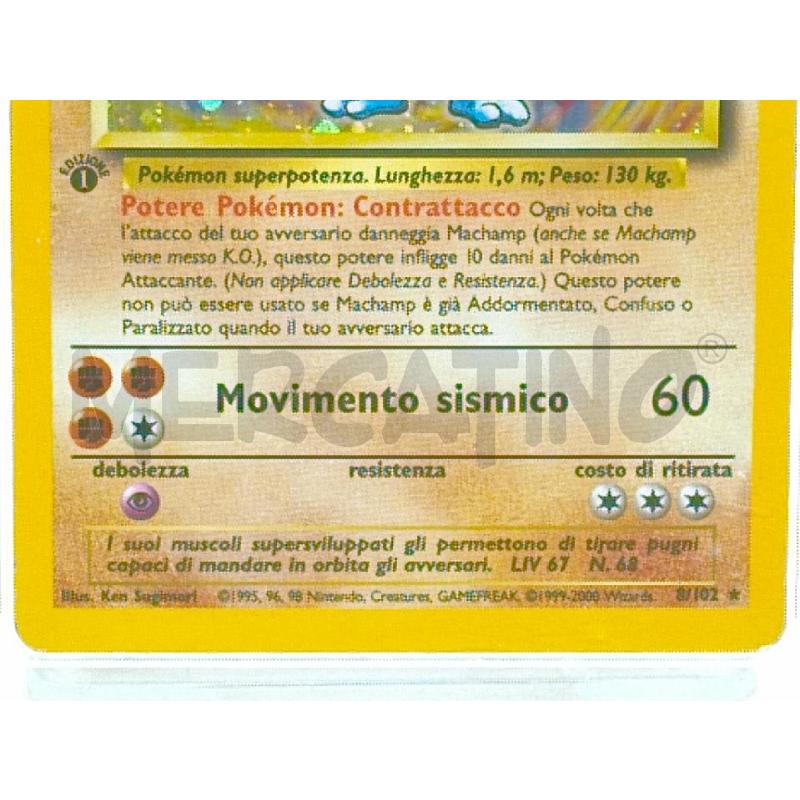 POKEMON MACHAMP HOLO 1 EDIZIONE ITA GRAAD 6.5 | Mercatino dell'Usato Moncalieri bengasi 4