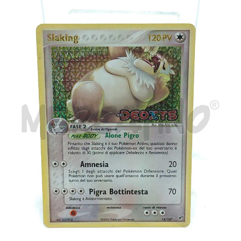 POKEMON SLAKING EX DEOXYS HOLO 15/107 ITA | Mercatino dell'Usato Moncalieri bengasi 1