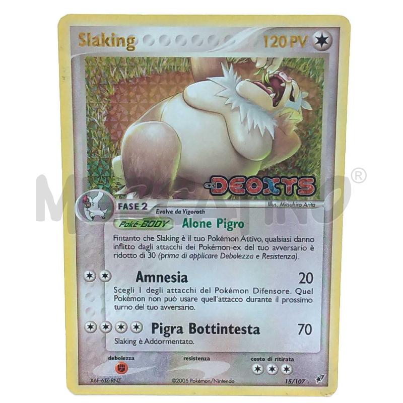 POKEMON SLAKING EX DEOXYS HOLO 15/107 ITA | Mercatino dell'Usato Moncalieri bengasi 4