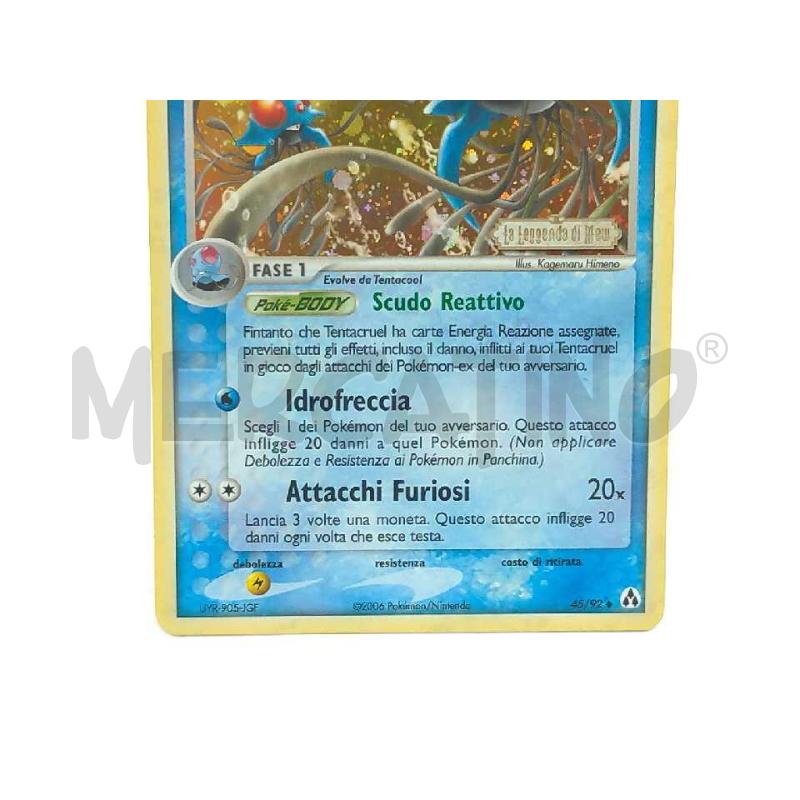 POKEMON TENTACRUEL EX LEGGENDA DI MEW HOLO 45/92 | Mercatino dell'Usato Moncalieri bengasi 4