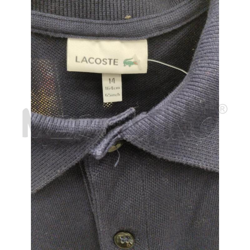 POLO BAMBINO LACOSTE BLU  | Mercatino dell'Usato Moncalieri bengasi 4