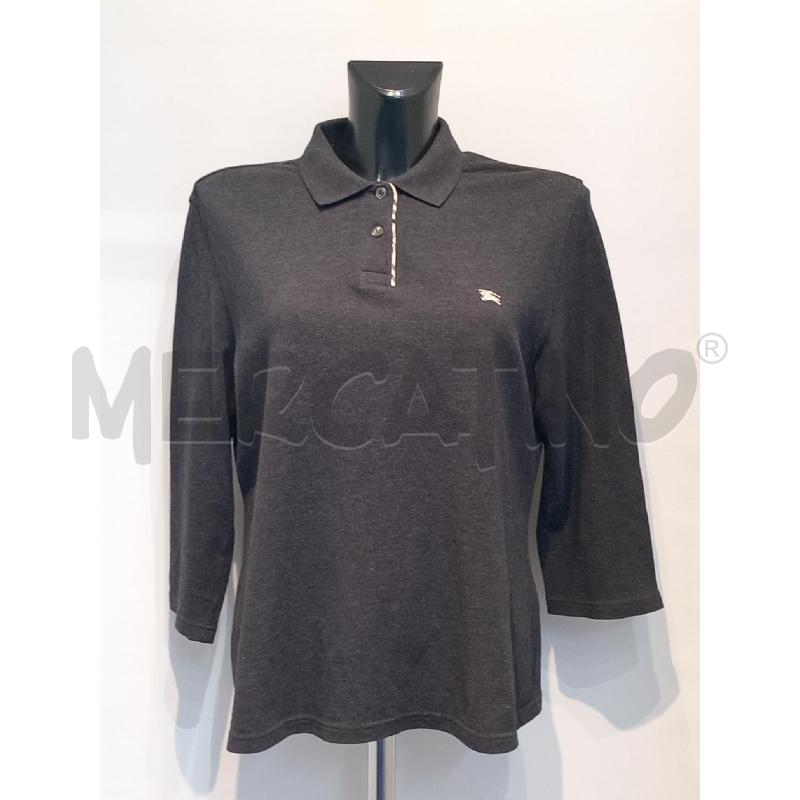 POLO DONNA BURBERRY GRIGIA  | Mercatino dell'Usato Moncalieri bengasi 1