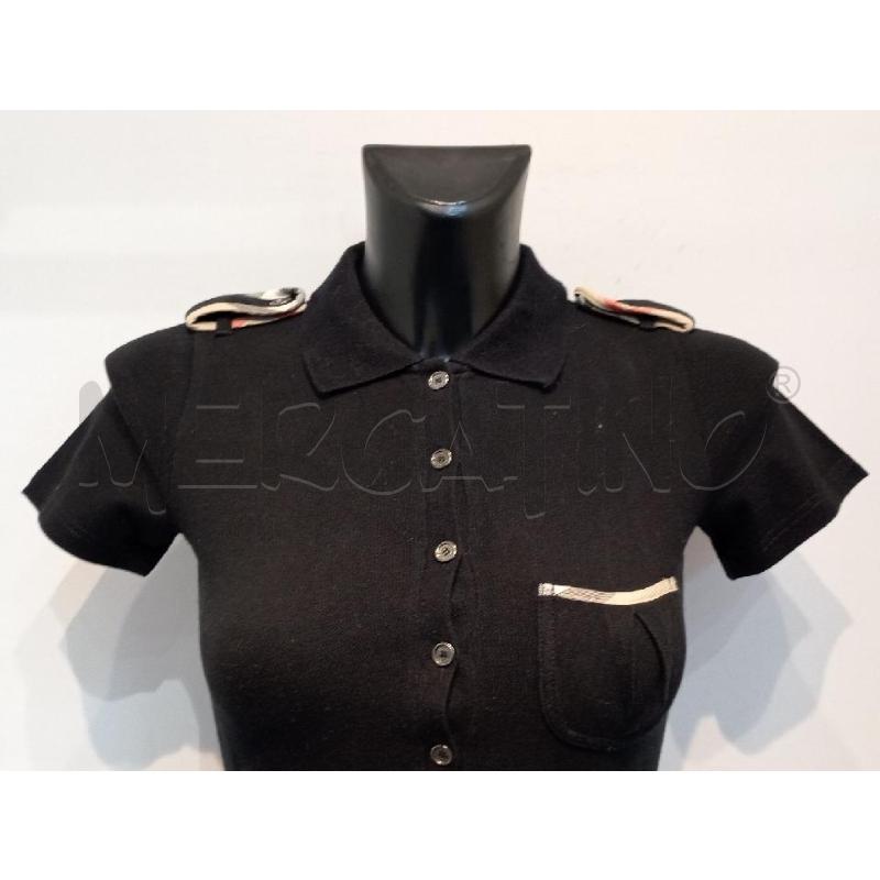 POLO DONNA BURBERRY NERA  | Mercatino dell'Usato Moncalieri bengasi 3