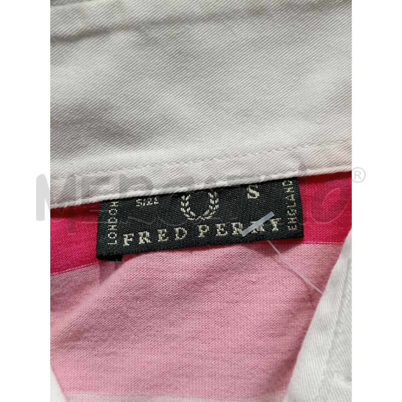 POLO DONNA FRED PERRY ROSA RIGHE  | Mercatino dell'Usato Moncalieri bengasi 5