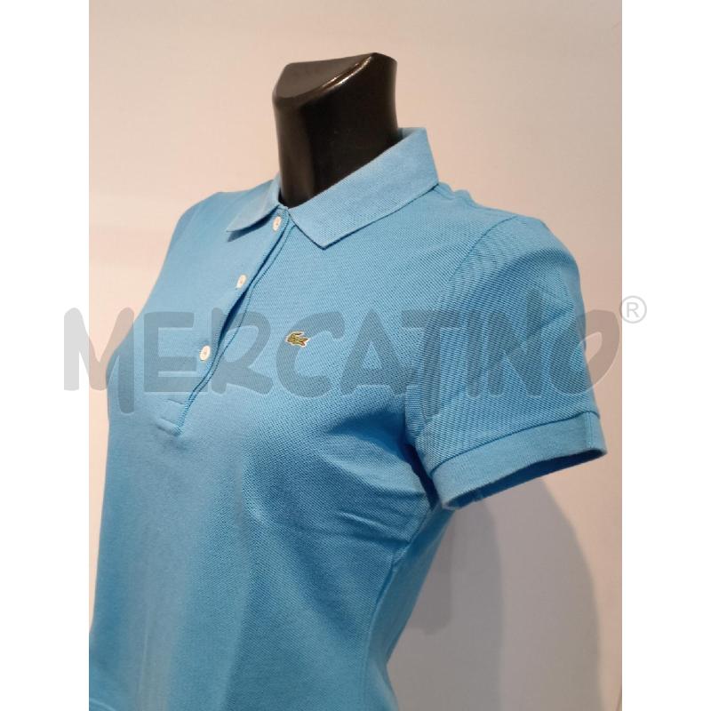 POLO DONNA LACOSTE AZZURRA | Mercatino dell'Usato Moncalieri bengasi 3