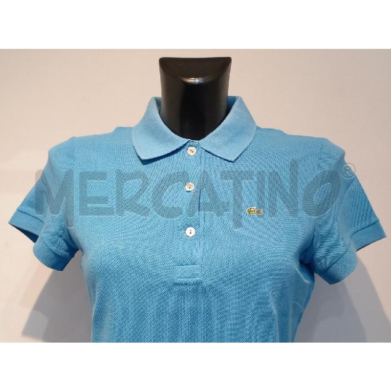 POLO DONNA LACOSTE AZZURRA | Mercatino dell'Usato Moncalieri bengasi 4