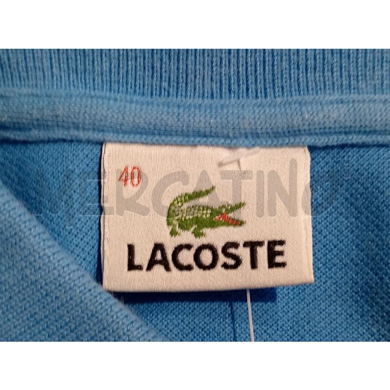 POLO DONNA LACOSTE AZZURRA | Mercatino dell'Usato Moncalieri bengasi 5