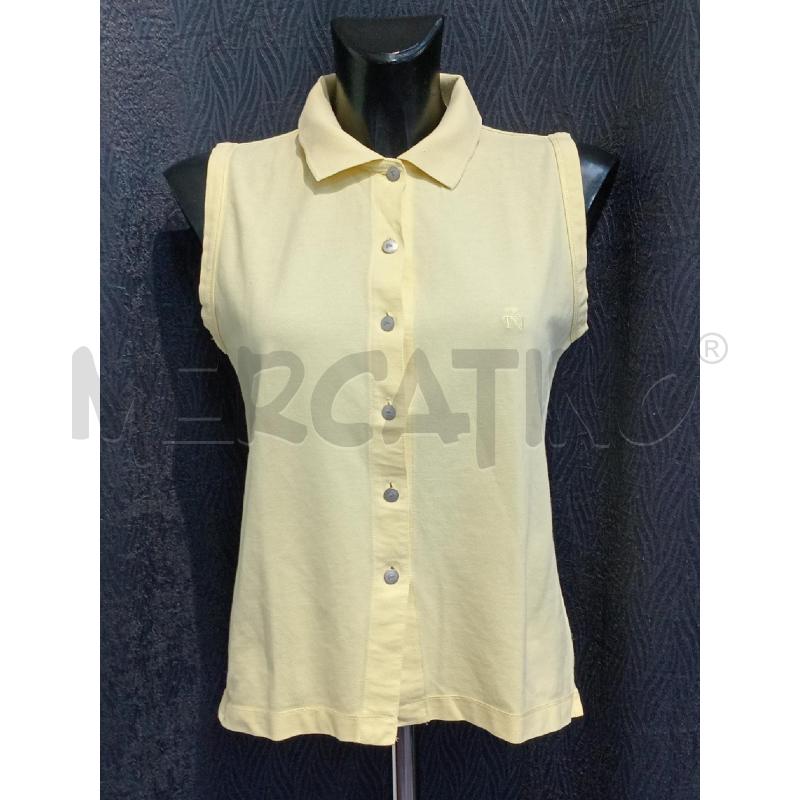 POLO DONNA TRUSSARDI GIALLA SMANICATA  | Mercatino dell'Usato Moncalieri bengasi 1