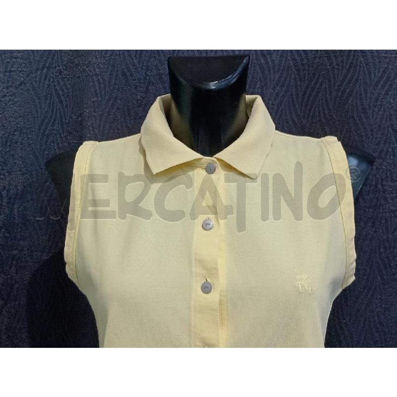 POLO DONNA TRUSSARDI GIALLA SMANICATA  | Mercatino dell'Usato Moncalieri bengasi 3
