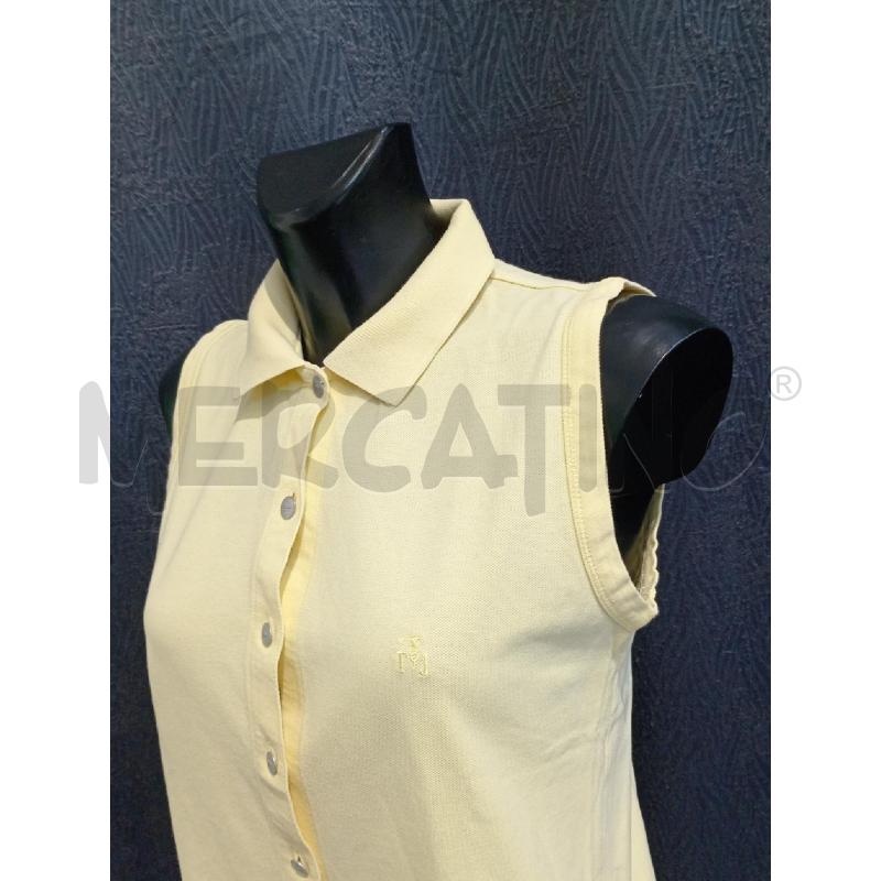 POLO DONNA TRUSSARDI GIALLA SMANICATA  | Mercatino dell'Usato Moncalieri bengasi 4
