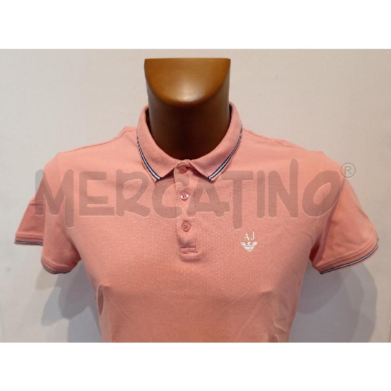 POLO UOMO ARMANI JEANS ROSA | Mercatino dell'Usato Moncalieri bengasi 4