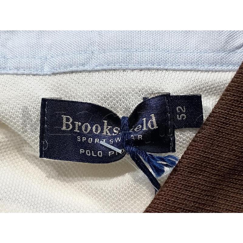 POLO UOMO BROOKSFIELD BEIGE RIGHE MARRONE | Mercatino dell'Usato Moncalieri bengasi 5