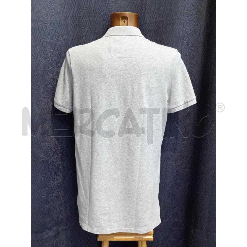 POLO UOMO CALVIN KLEIN GRIGIA LOGO NERO  | Mercatino dell'Usato Moncalieri bengasi 2