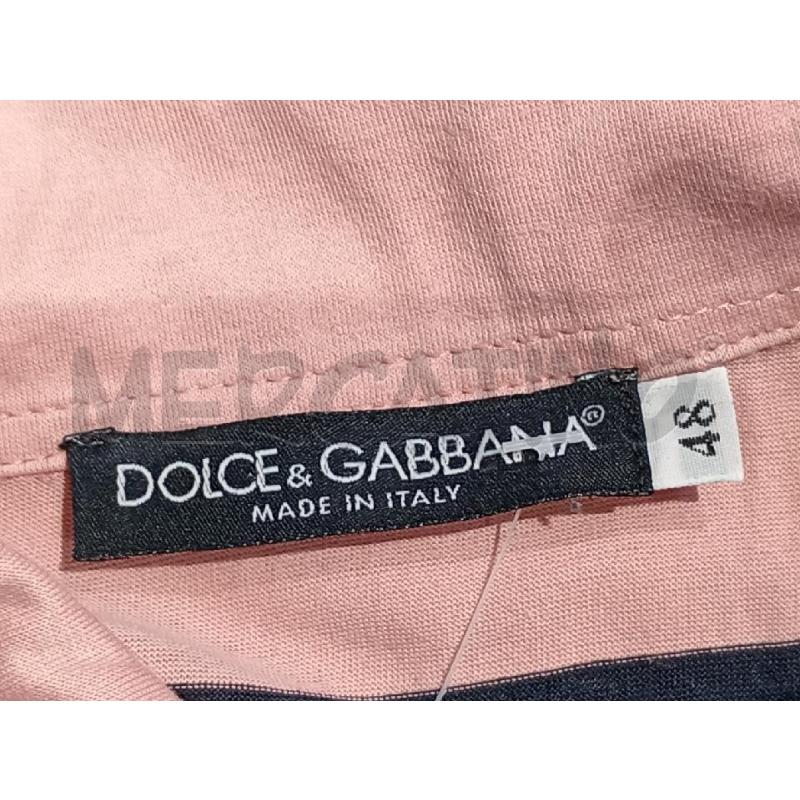 POLO UOMO DOLCE&GABBANA A RIGHE TONI ROSA  | Mercatino dell'Usato Moncalieri bengasi 5