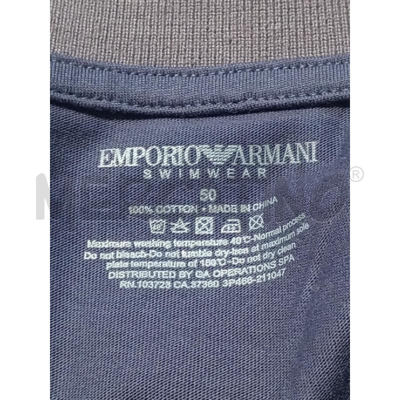 POLO UOMO EMPORIO ARMANI BLU COLLETTO GRIGIO | Mercatino dell'Usato Moncalieri bengasi 5