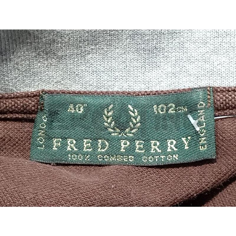 POLO UOMO FRED PERRY MARRONE COLLETTO GRIGIO | Mercatino dell'Usato Moncalieri bengasi 4